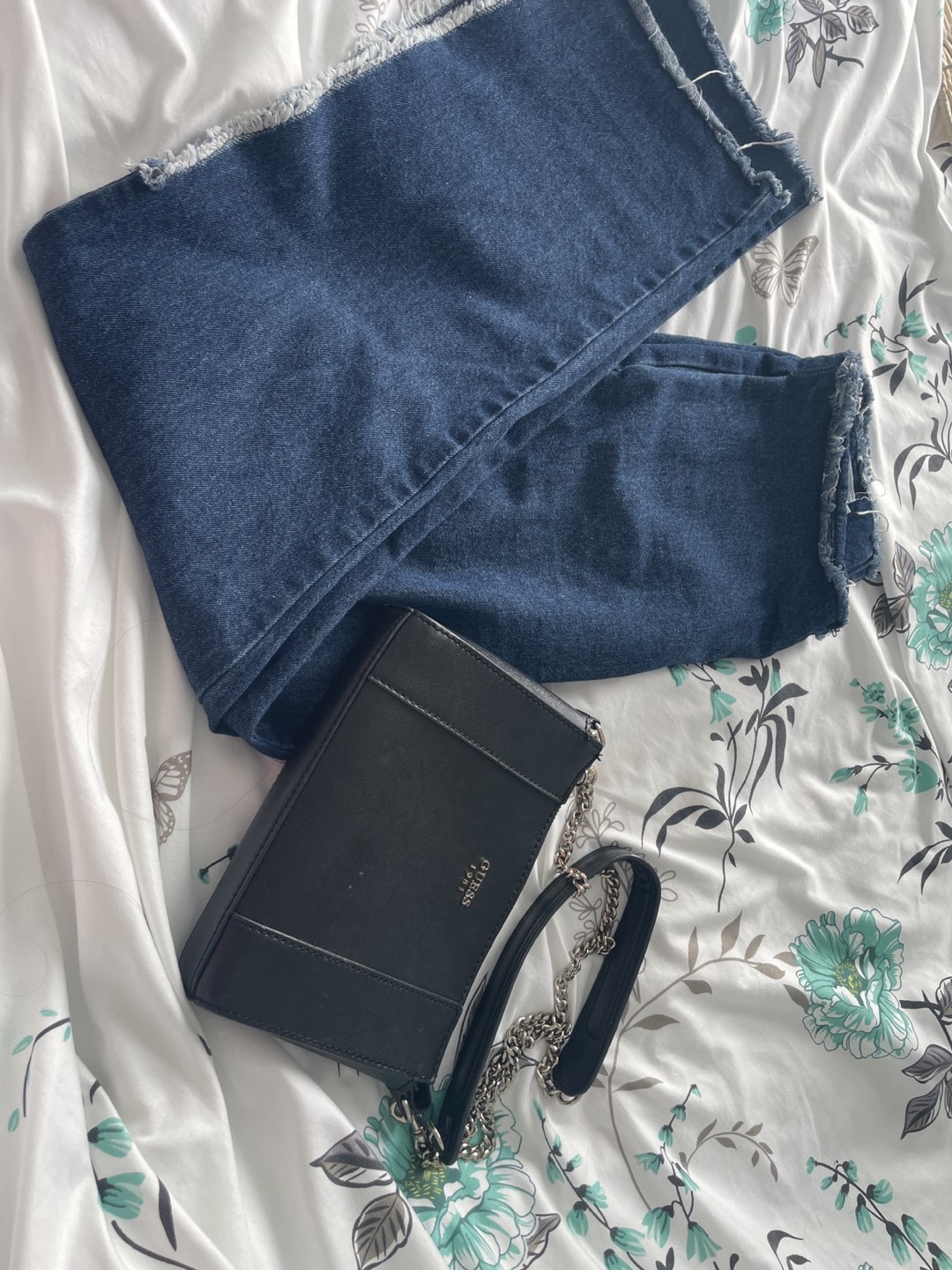Guess bag and denim Jean set