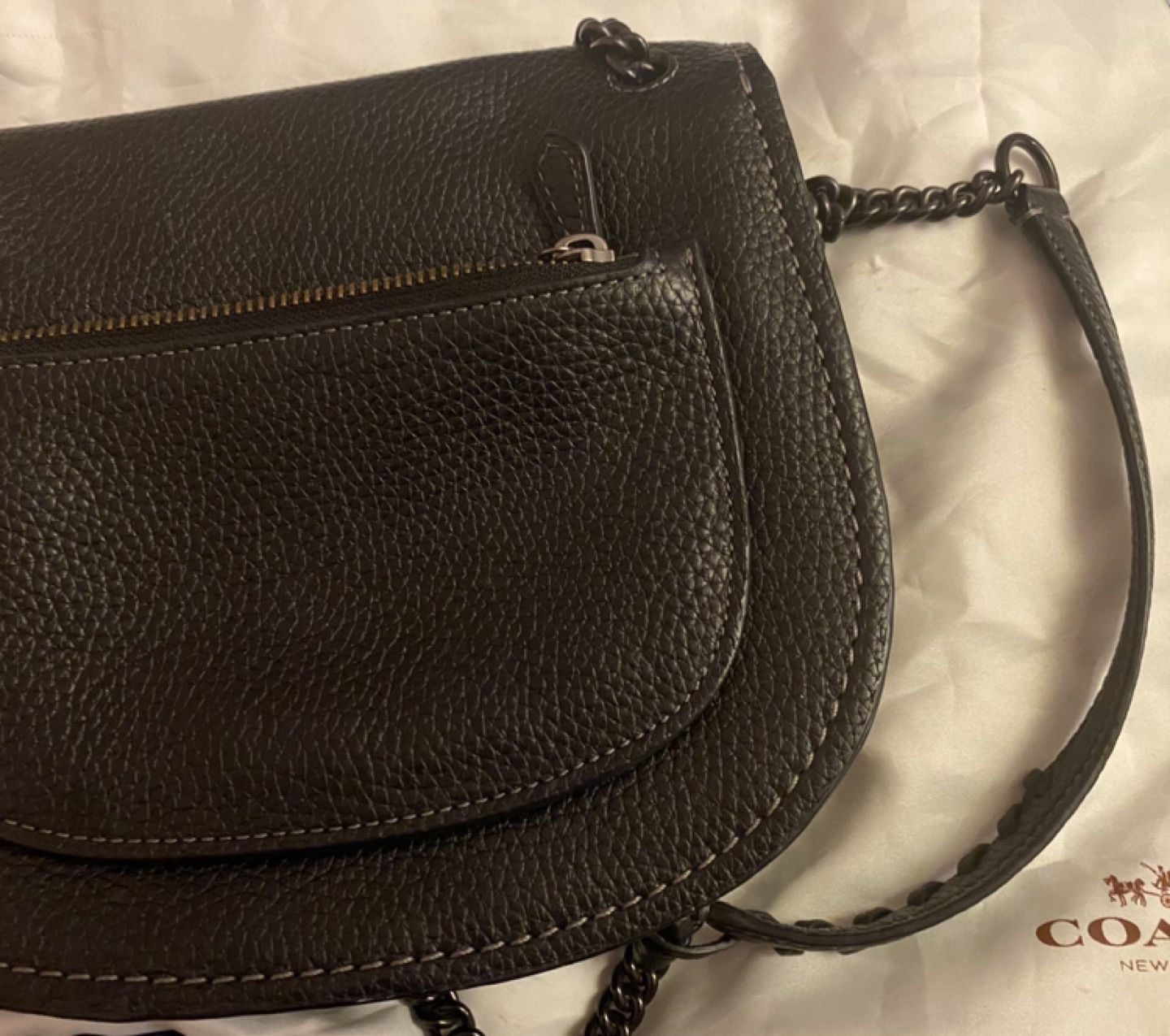 Coach pebbled leather bag brand new w/ dust bag