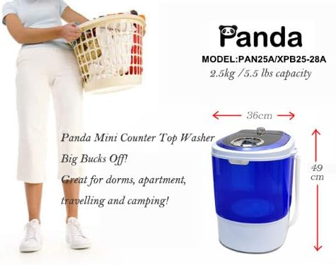 Panda Mini Washing Machine, portable countertop clothing washer - photo 5