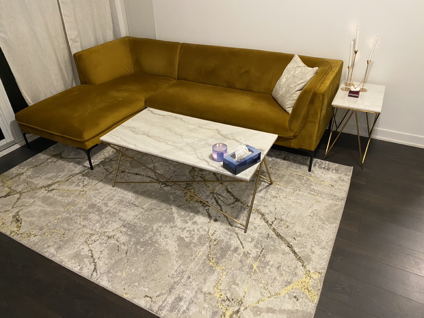 marble coffee table 120 cm - photo 5