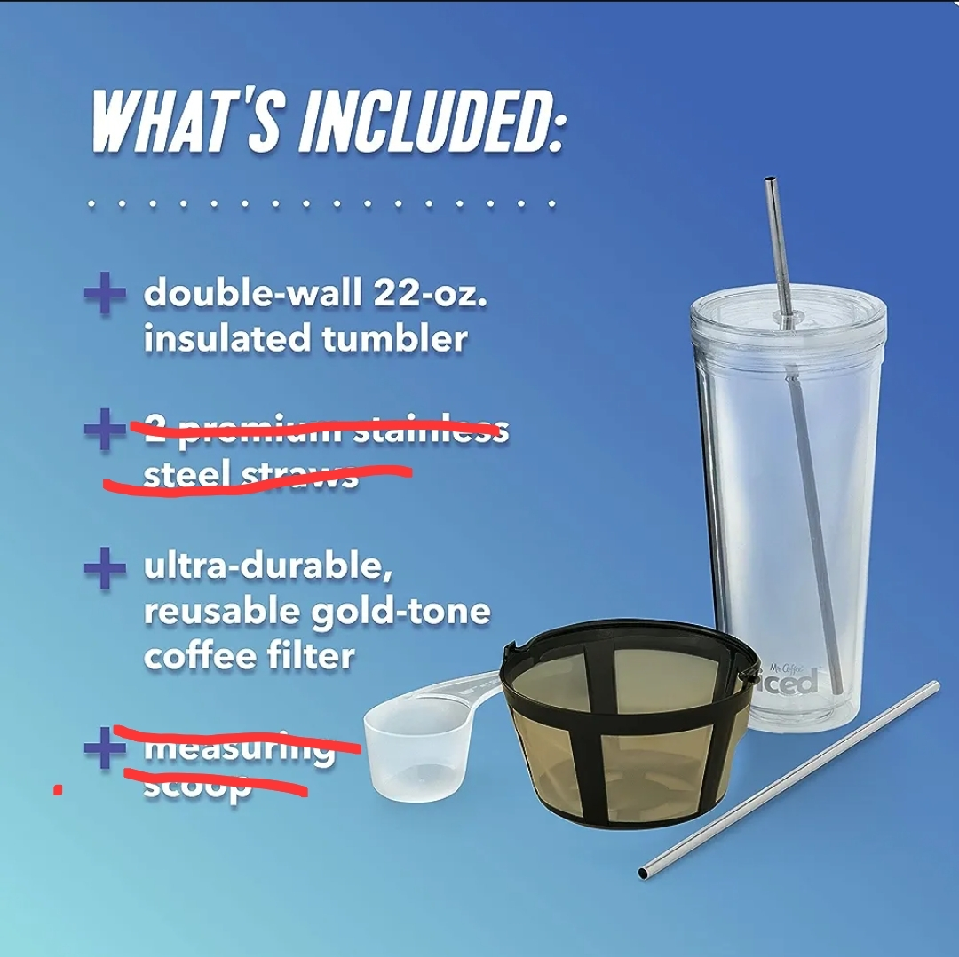 Mr. Coffee Iced Coffee Maker with Reusable Filter image indicator(7)