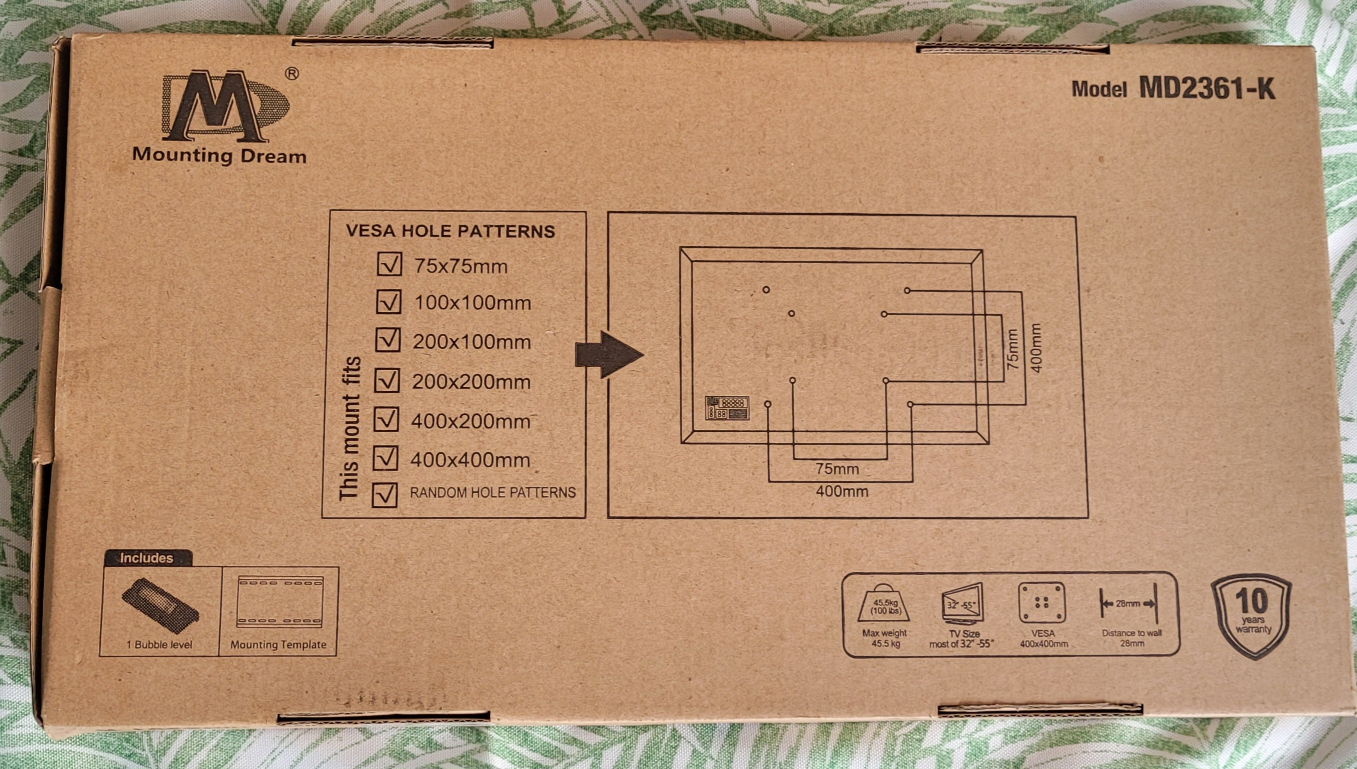 TV Wall Mount Fits most 32" - 55" image indicator(2)
