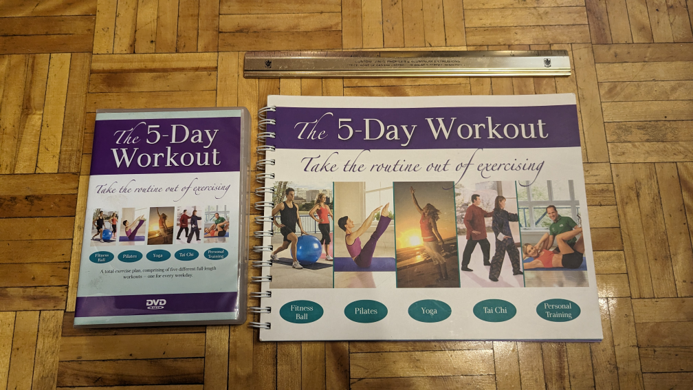 Workouts manual and DVDs