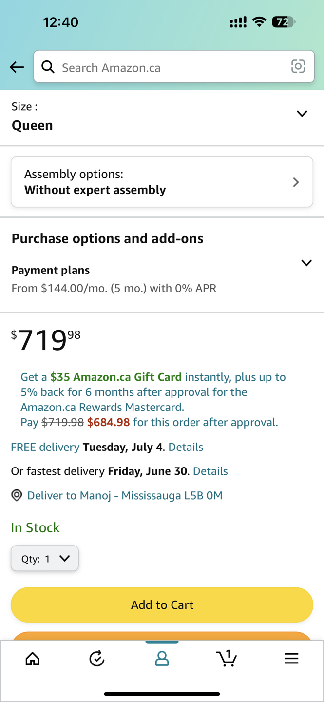 Queen size cot ( cot alone )with 4 storage image indicator(2)