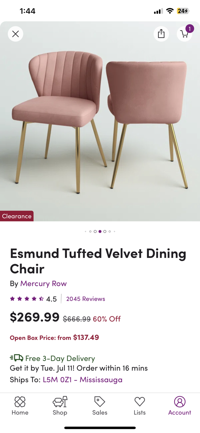velvet dining chair - photo 5