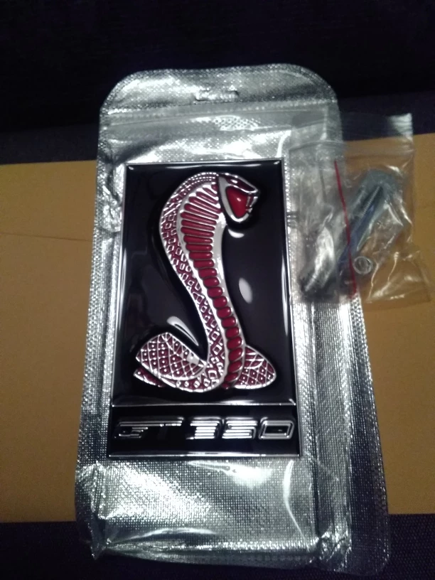MUSTANG GT350 BOLT ON FRONT GRILLE EMBLEM. FREE SHIPPING - photo 3