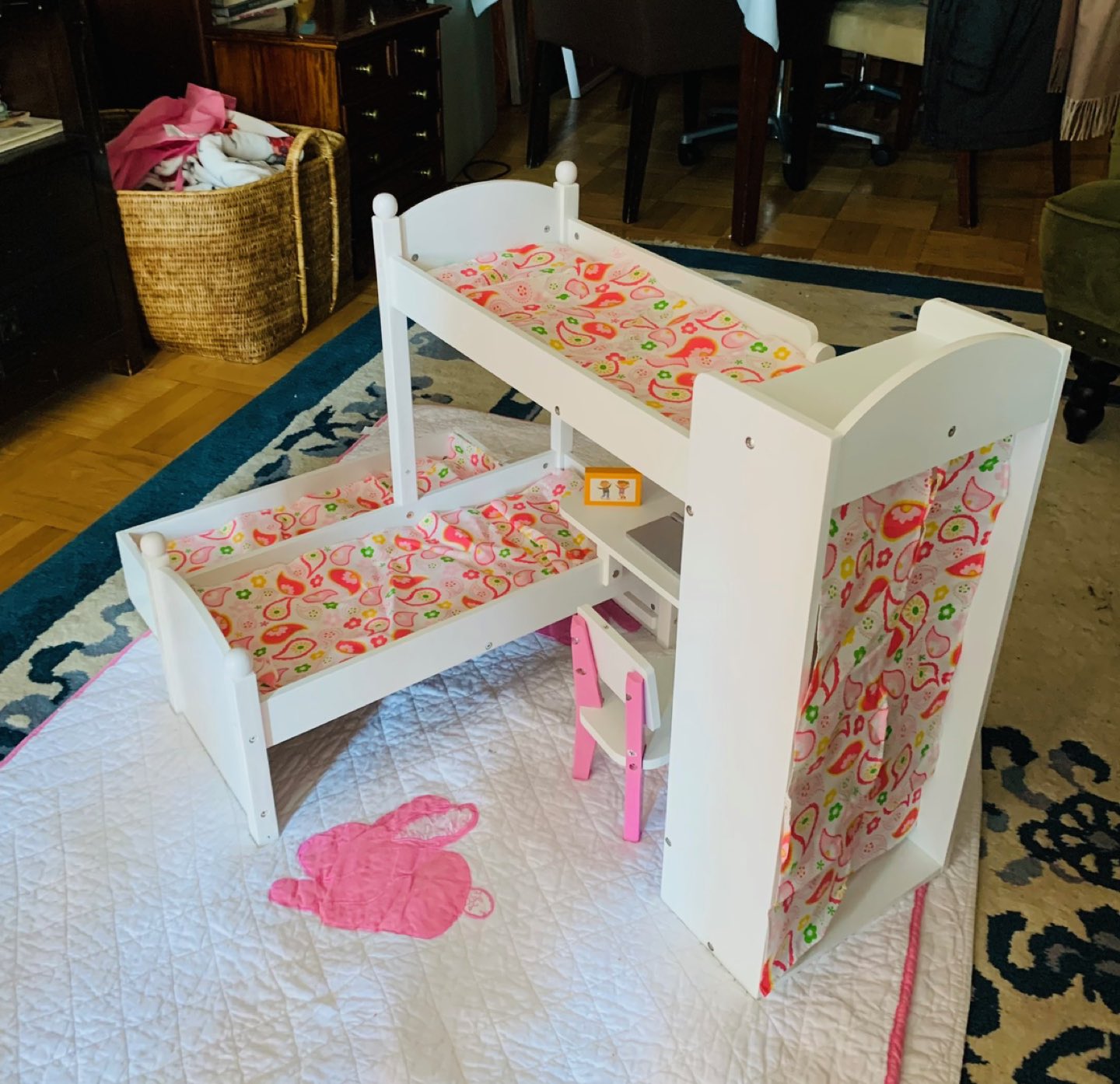 BUNK BEDS WITH TRUNDLE FOR AMERICAN GIRL DOLLS - photo 2