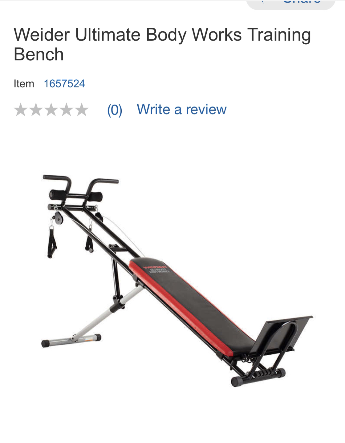 Weider Ultimate Body works