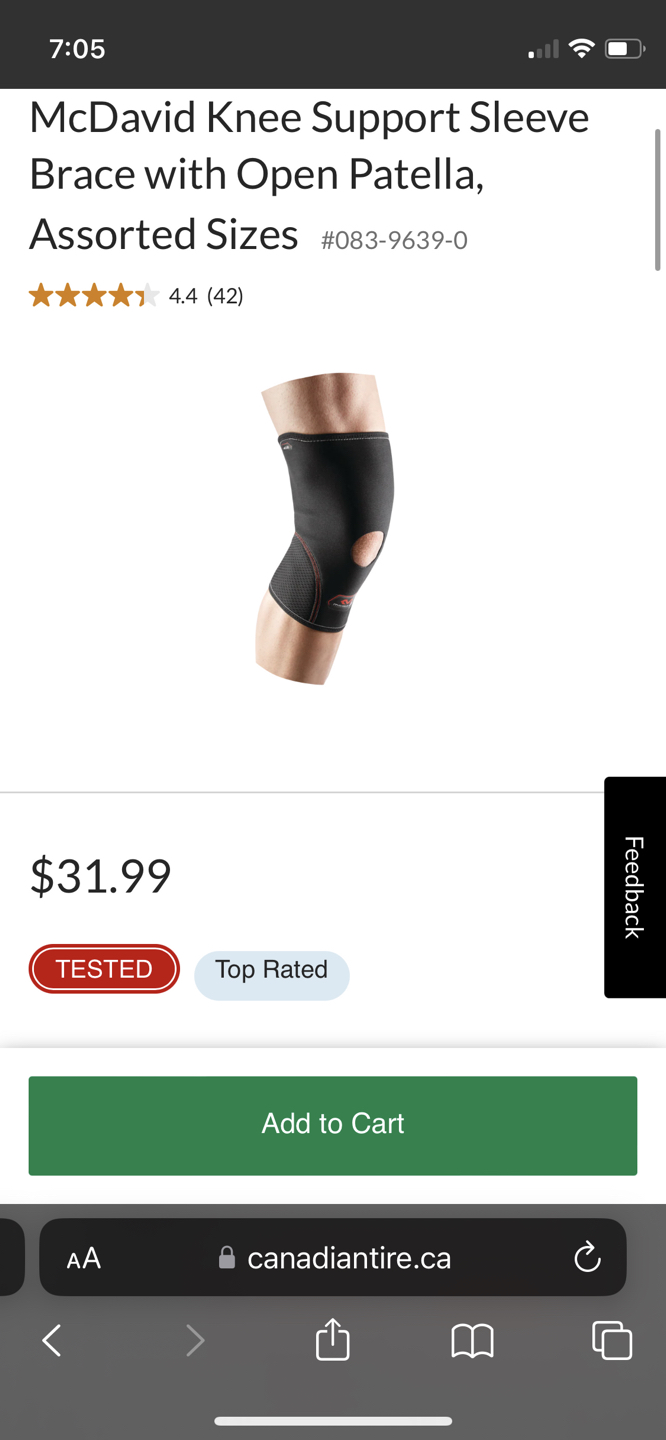 New knee brace for women