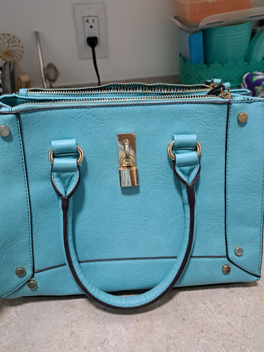 aquamarine blue Call It Spring purse thumbnail