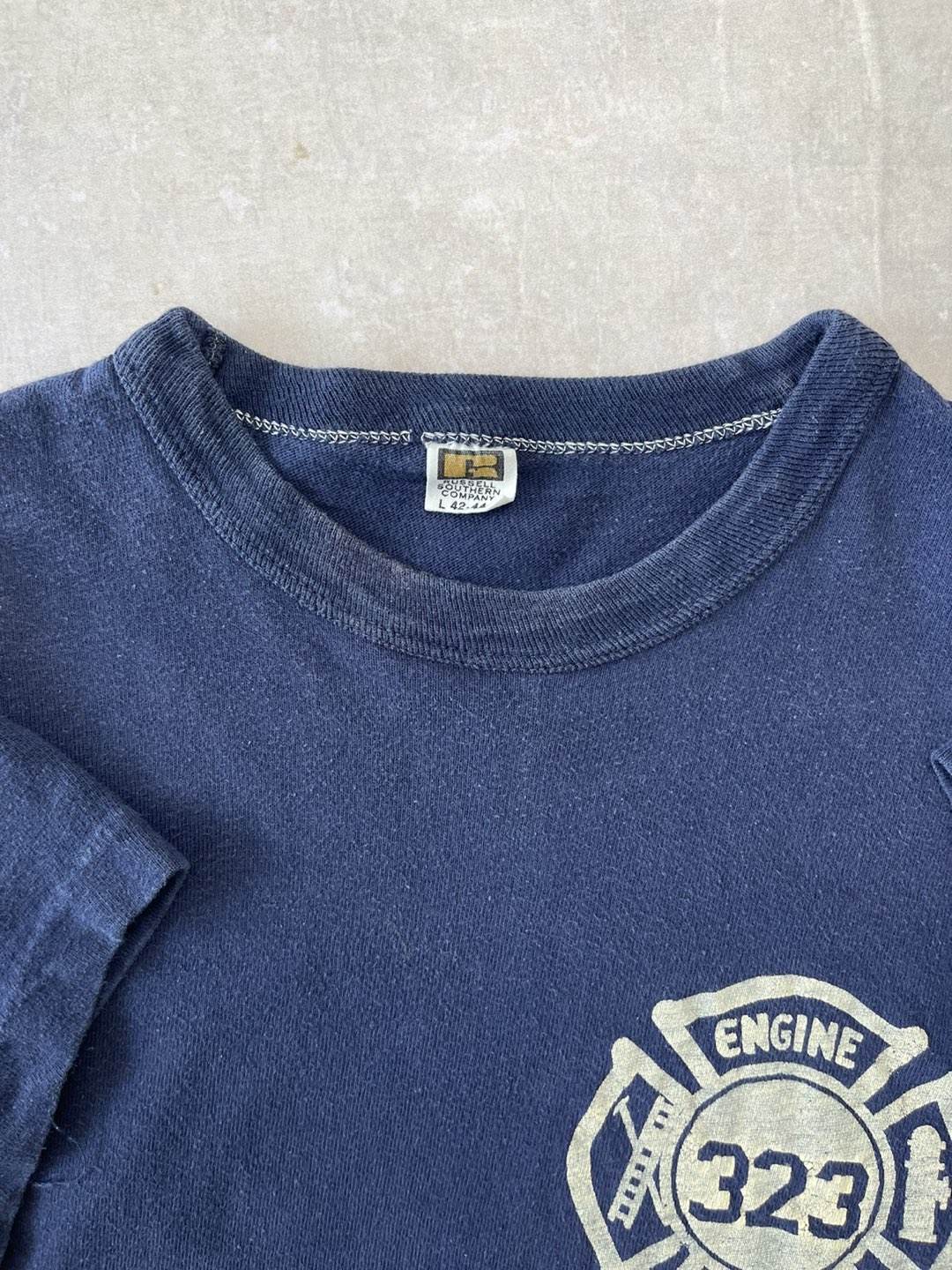 Vintage 70s Russell Athletic Gold Logo FDNY T-shirt image indicator(3)