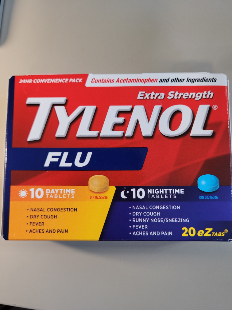 UNOPENED Tylenol extra strength Flu thumbnail