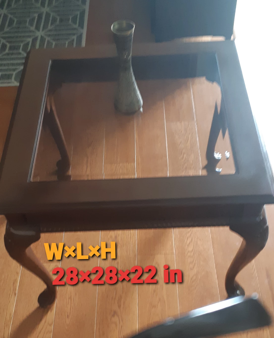 Square Walnut Wooden Coffee Table image indicator(4)