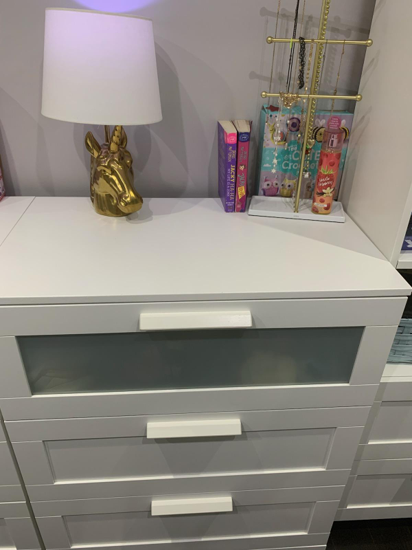 Brimnes/Ikea 3 drawer chest- color white