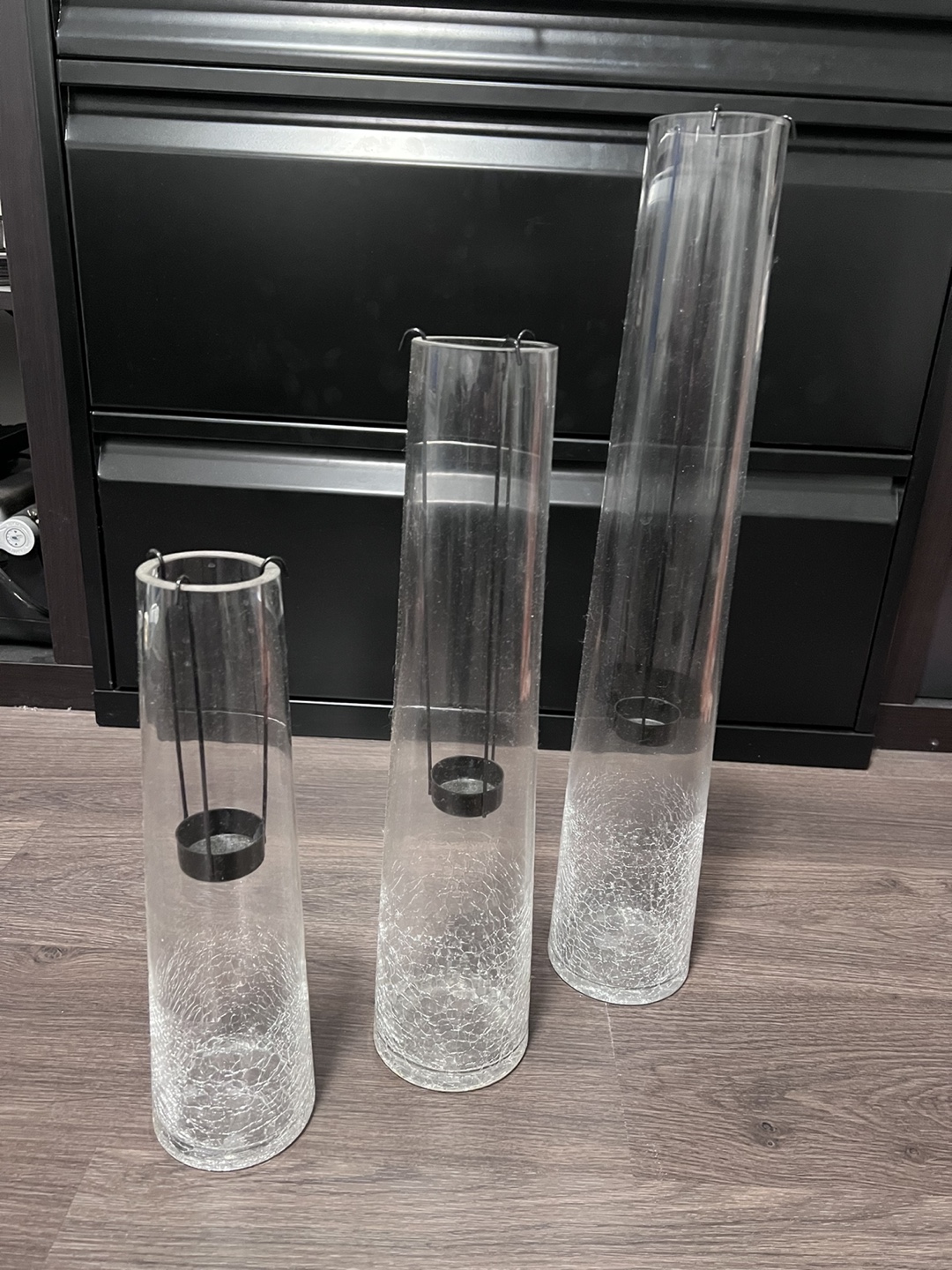 Set of 3 decorative candle holders thumbnail