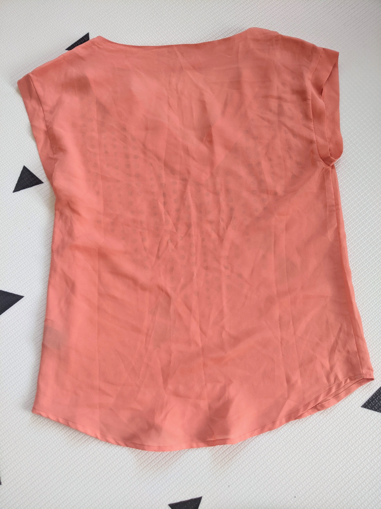 Brand New Lucca Couture Coral Chiffon Top (S/M) image indicator(4)