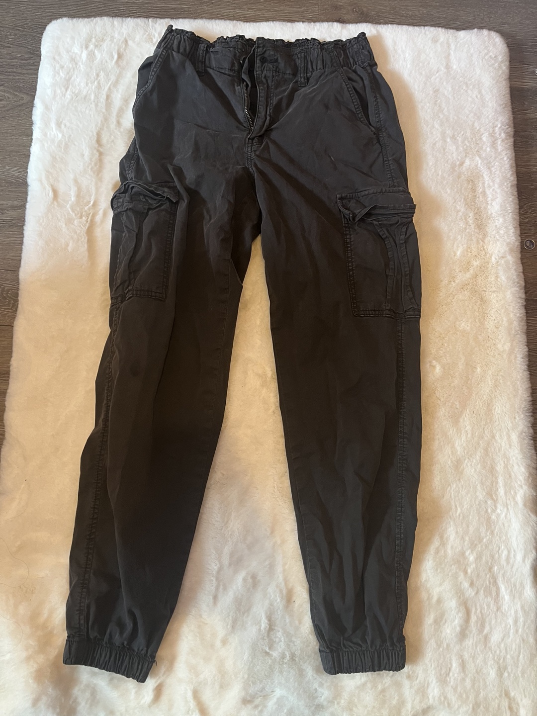 black cargo pants