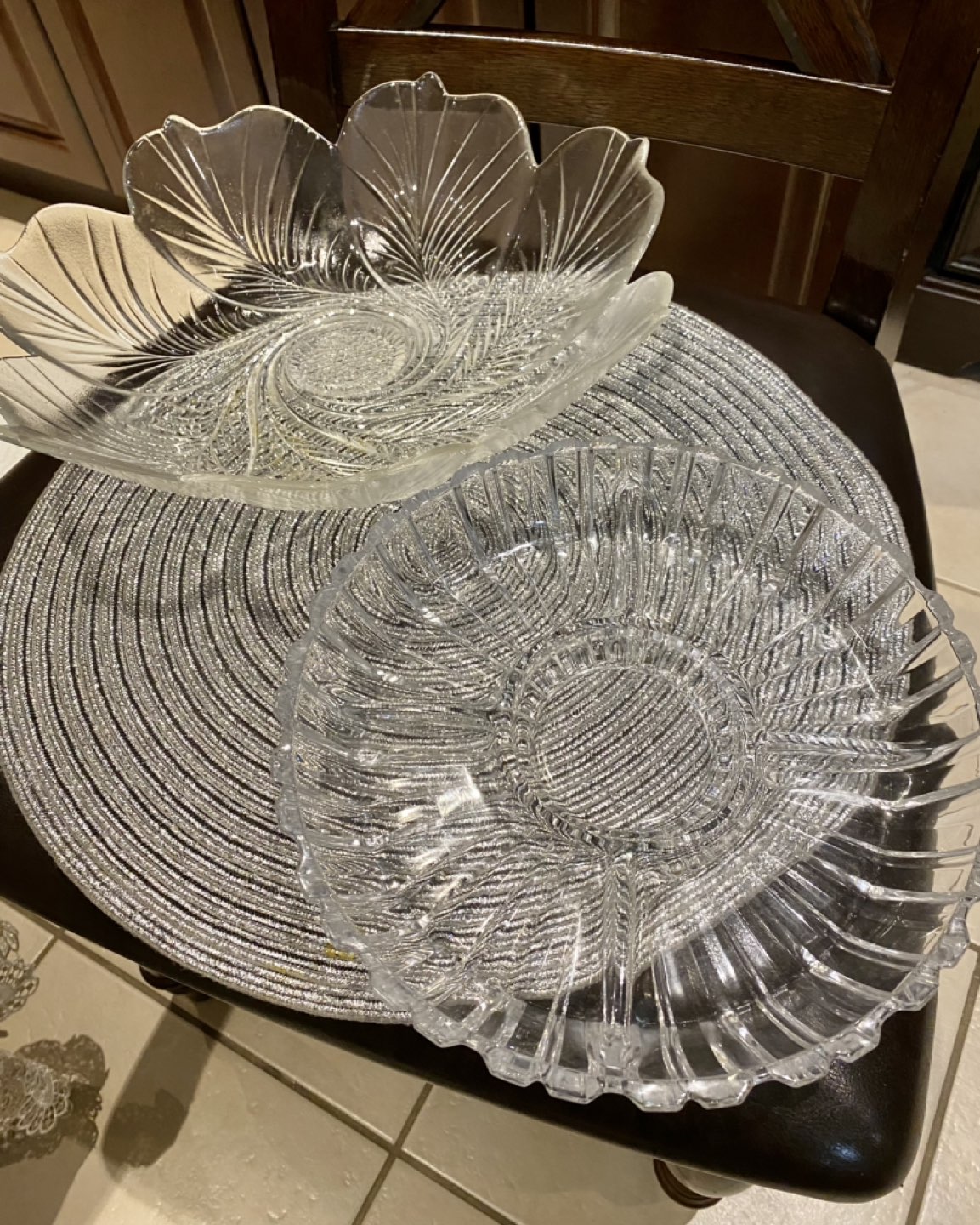 Crystal bowls $2 each or $3 for both thumbnail