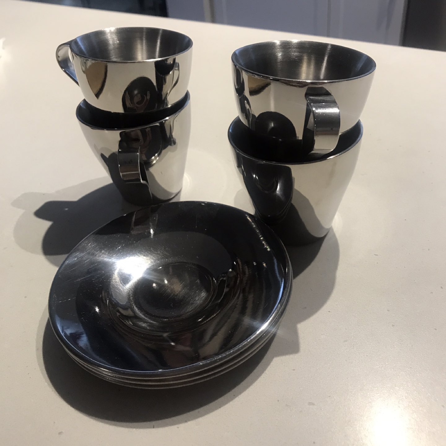 4 sets of espresso cups and saucers image indicator(2)