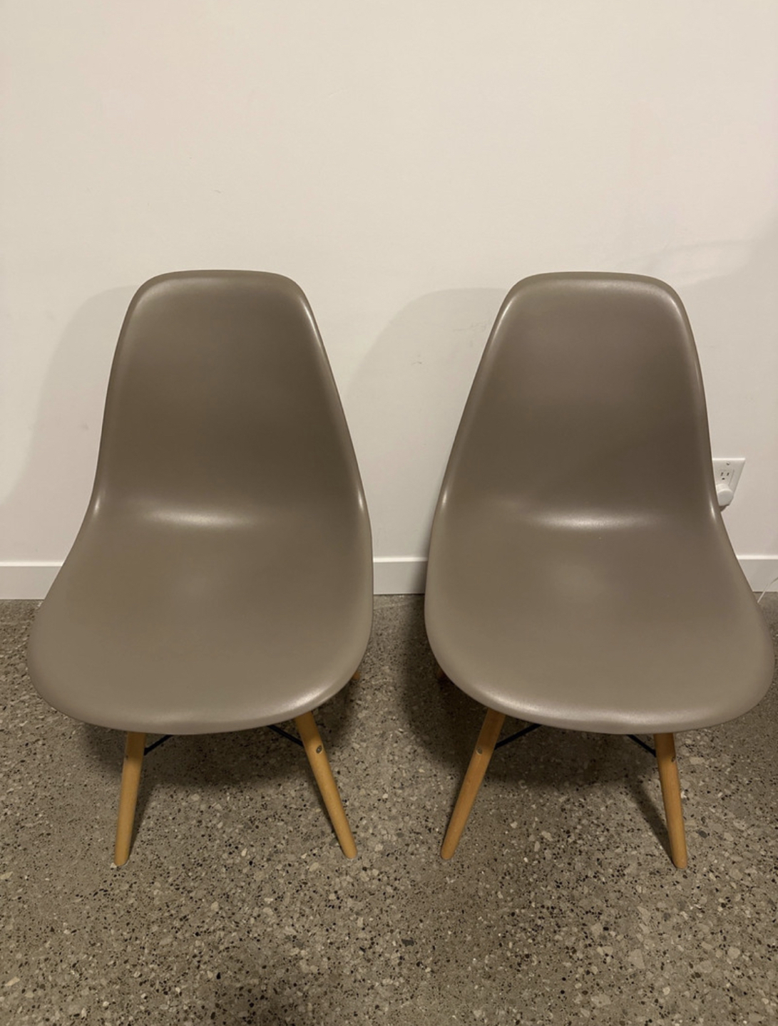 2 Structube Eiffel Chairs (Tan)