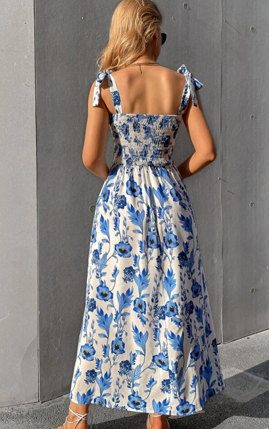 VCAY Floral Print Knot Bodice Cami Dress - photo 4