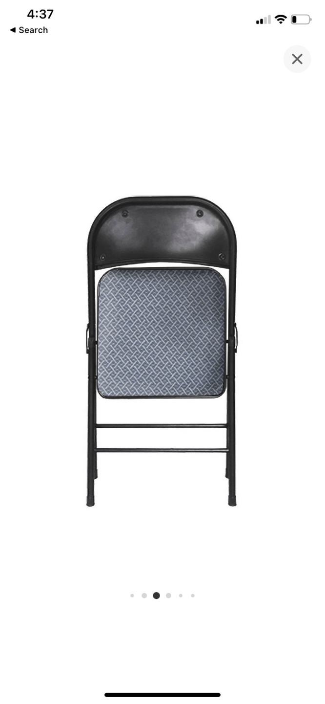 Fabric Padded Folding Chairs (2 Chairs) - photo 2