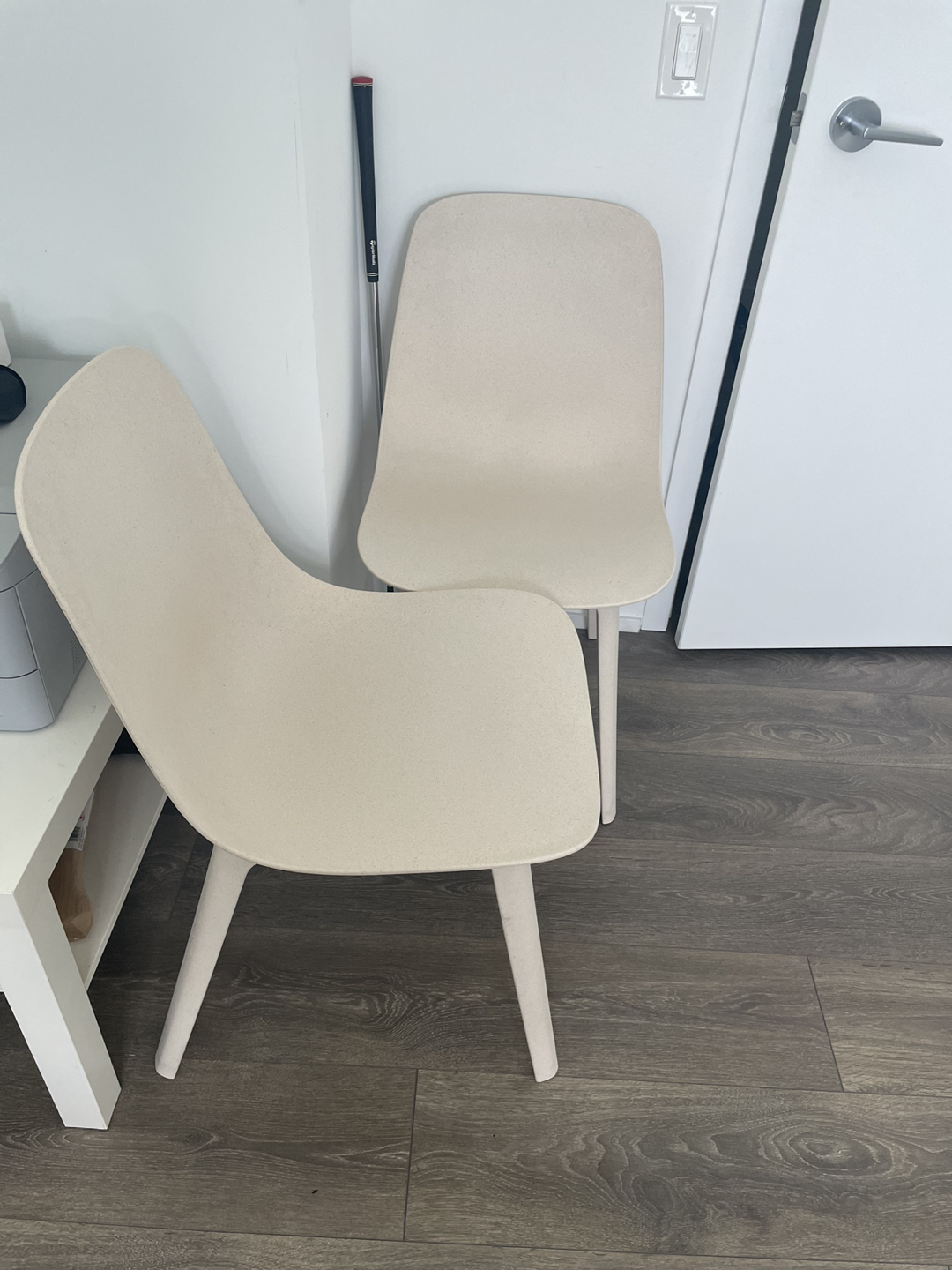 2 IKEA Odger chairs in beige - photo 2