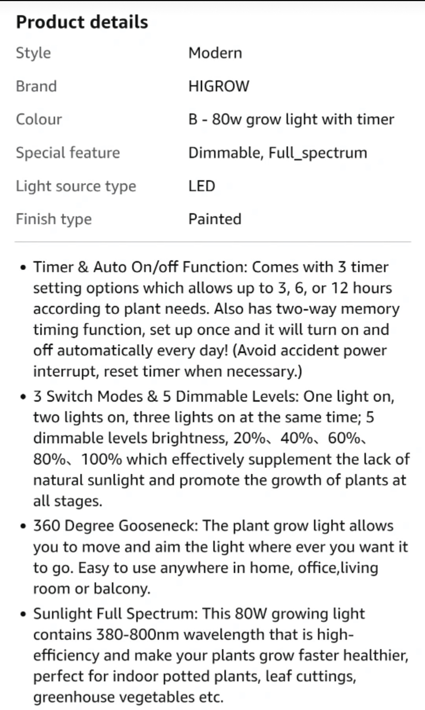 LED grow light for indoor plants - photo 2