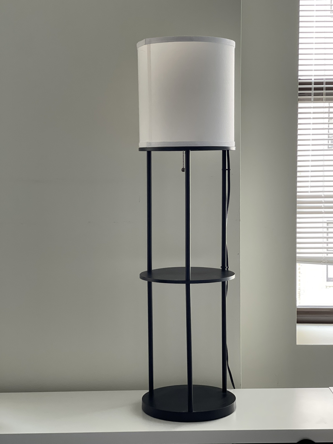 Shelf Floor Lamp Black