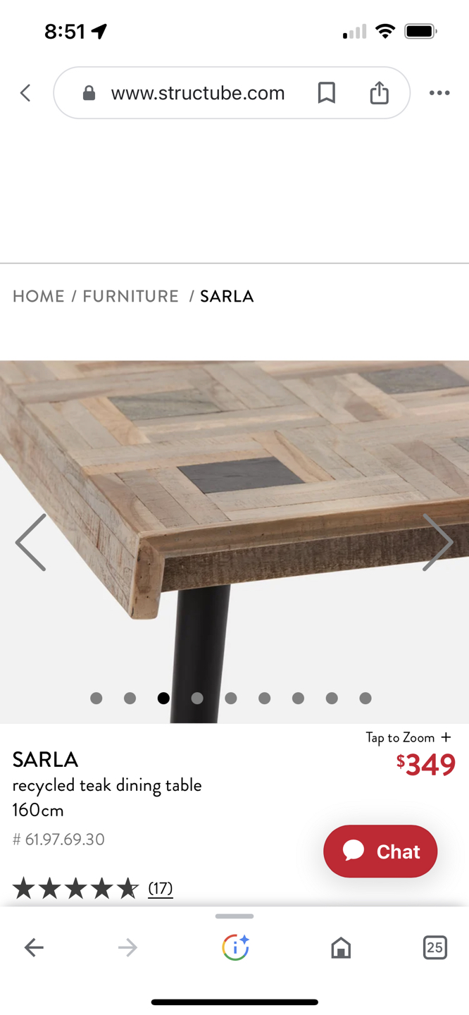 Structube Sarla Dining Table and Chairs - photo 4