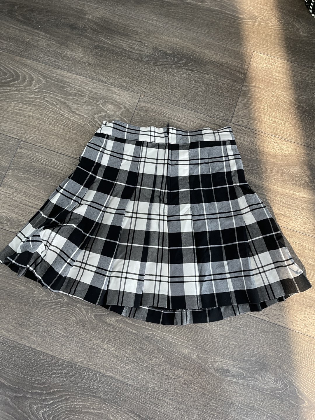 Black and White Plaid Skirt - photo 2