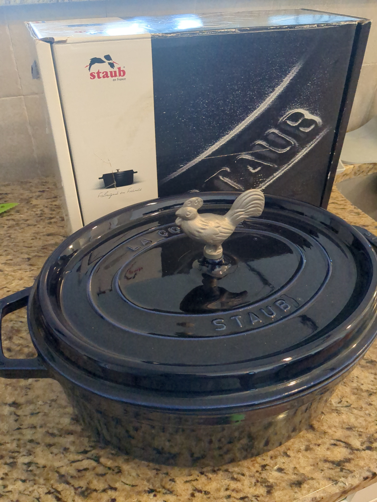 ☀️ Staub La Cocotte Staub (blue, rooster) - photo 2