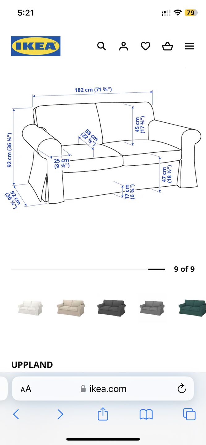 Ikea Two Seater Sofa image indicator(2)