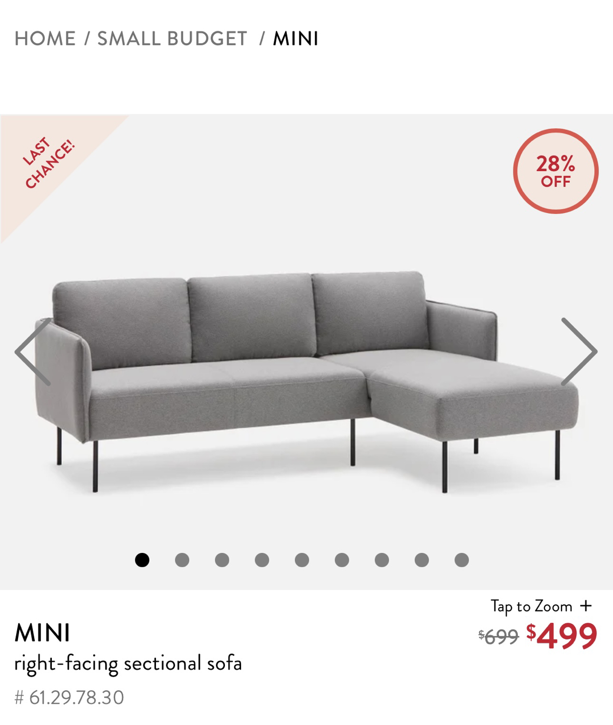 Structube Mini Couch