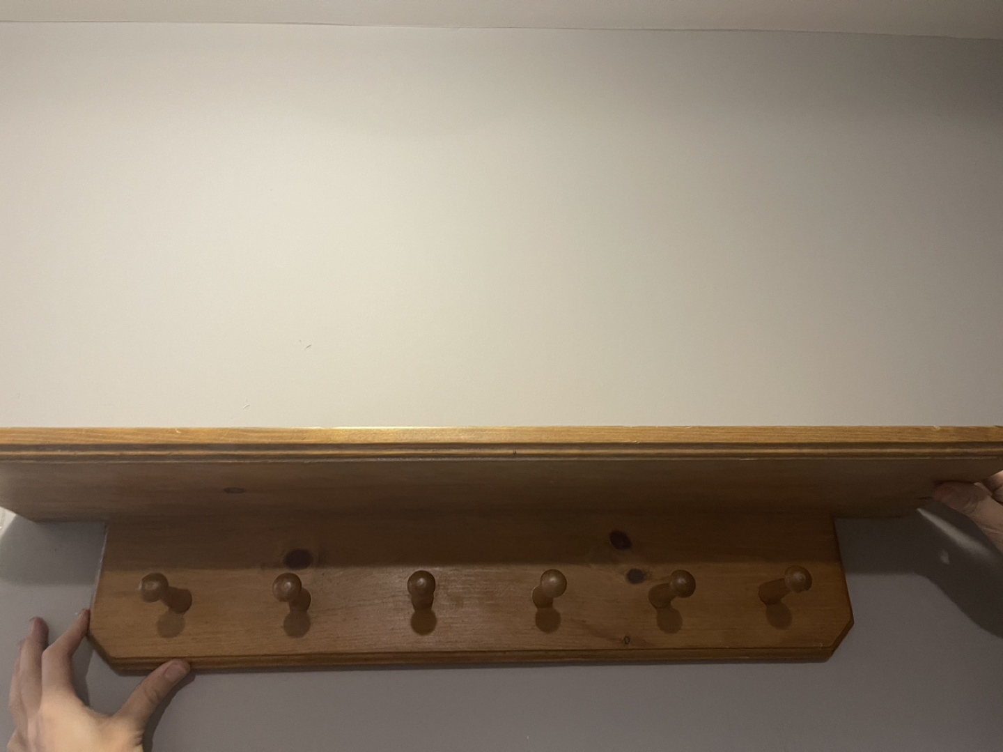 Wooden coat rack