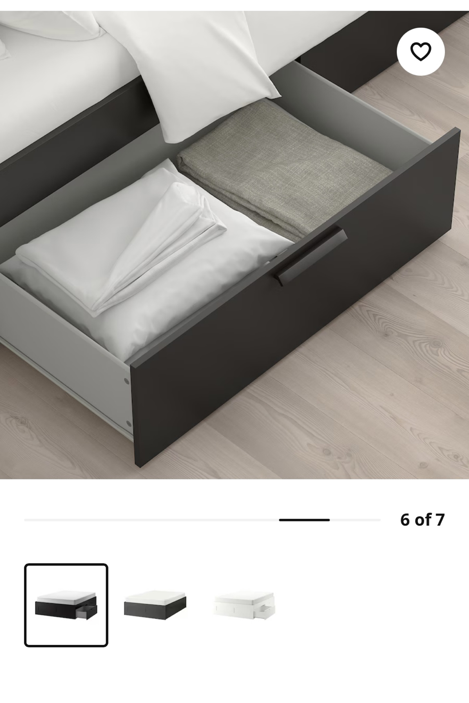 Ikea Queen bed frame (Black) - photo 4