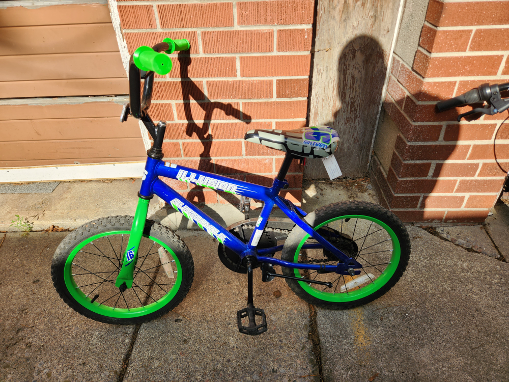 supercycle used boys bikes 18 inch and 16 inch