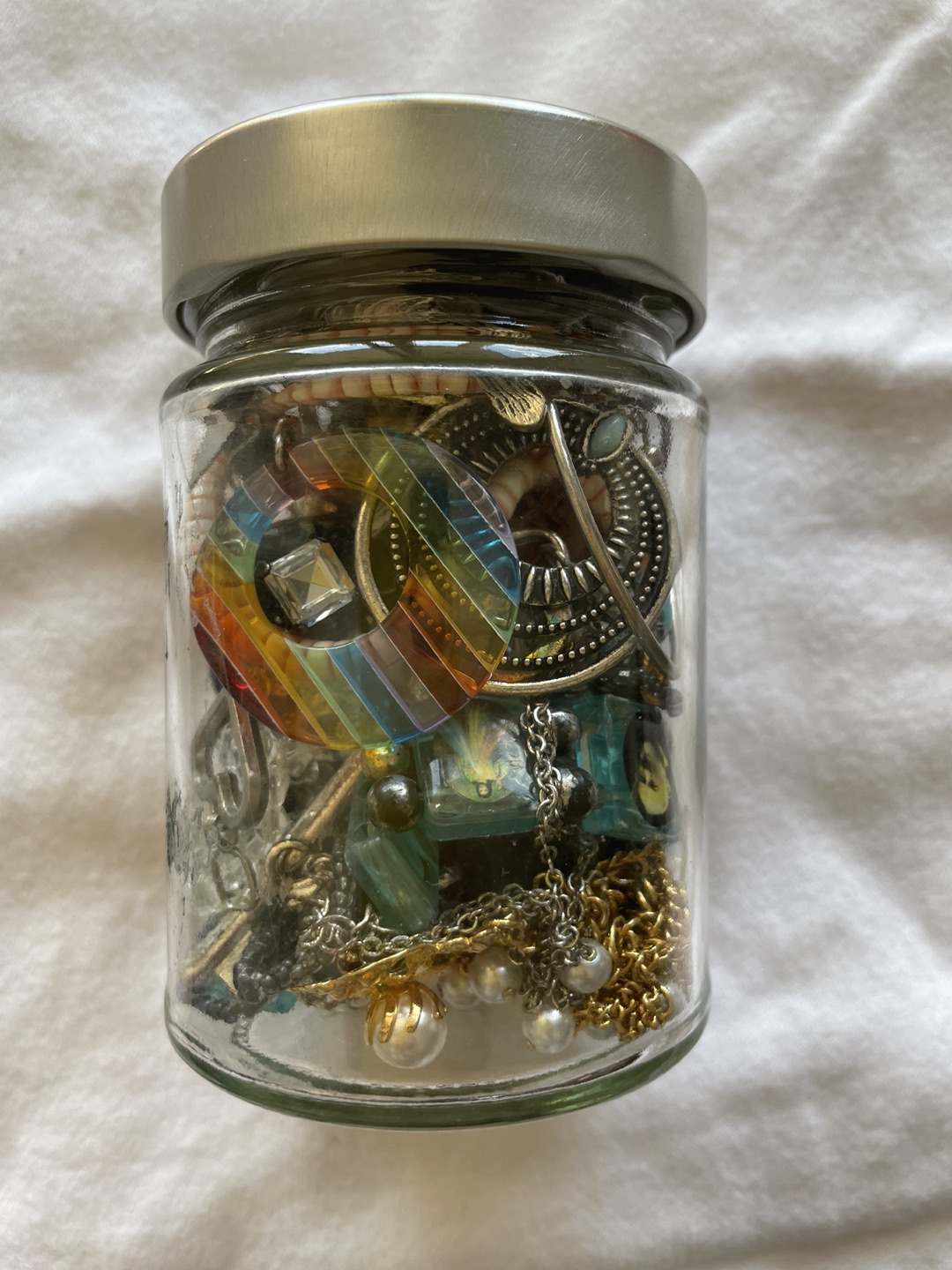 Vintage Jewelry lot small jar - photo 5