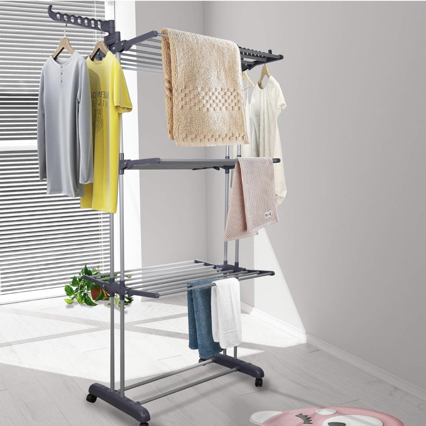 3 Tier Rolling Drying Rack
