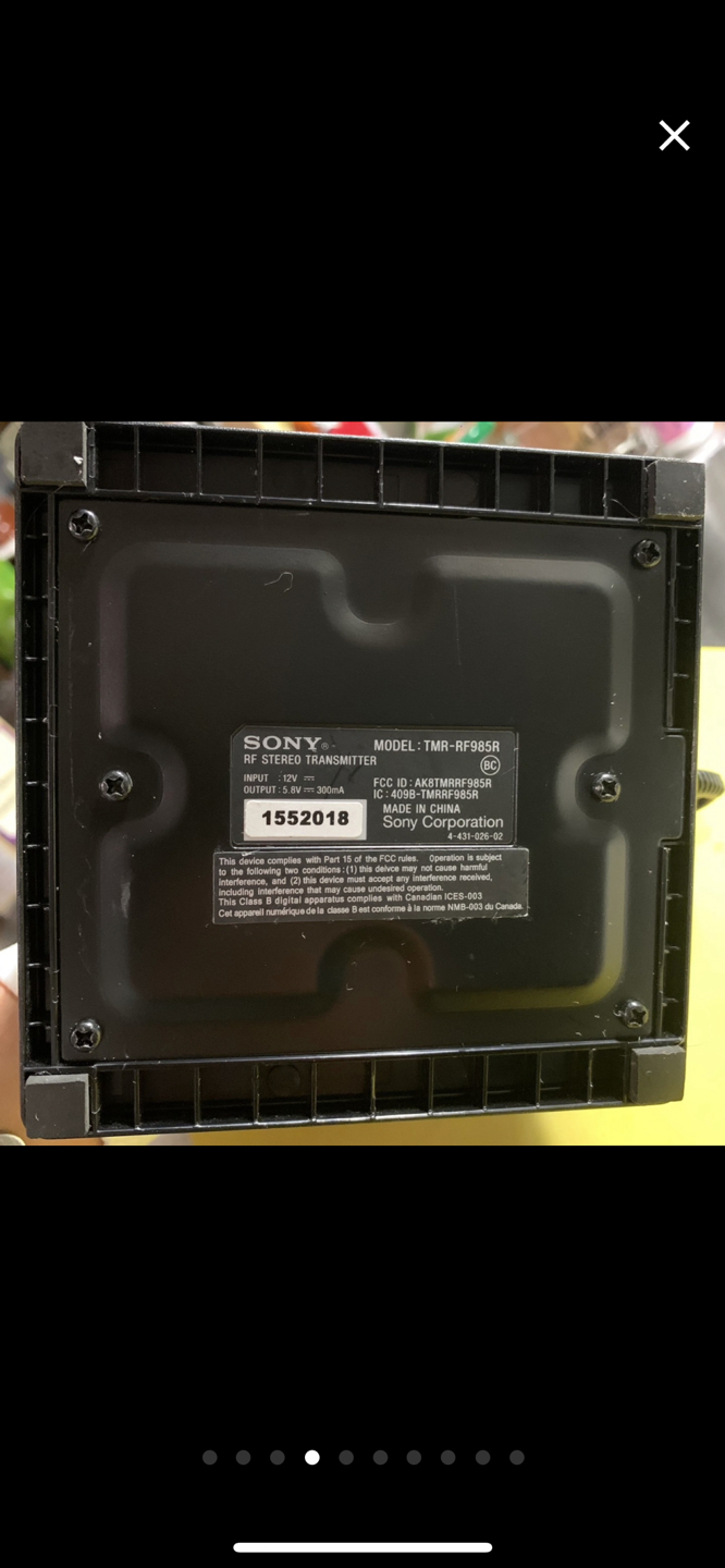 💰 Sony Wireless Stereo MDR-RF985R RF Transmitter With Cables image indicator(3)