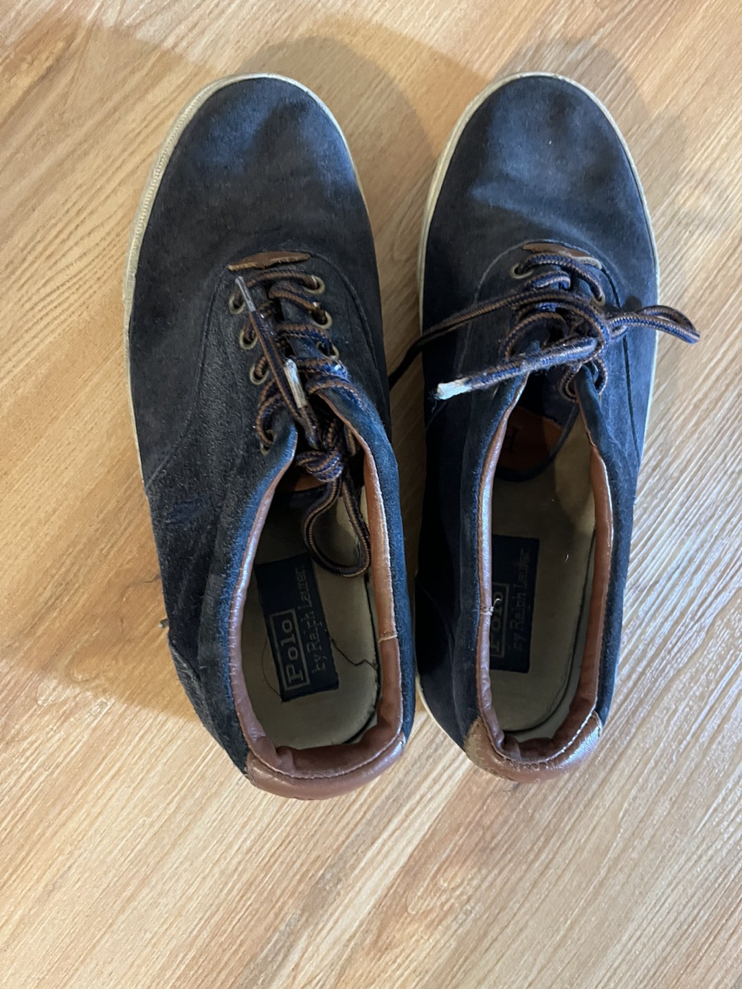 Well loved Polo by Ralph Lauren shoes canvas sneakers