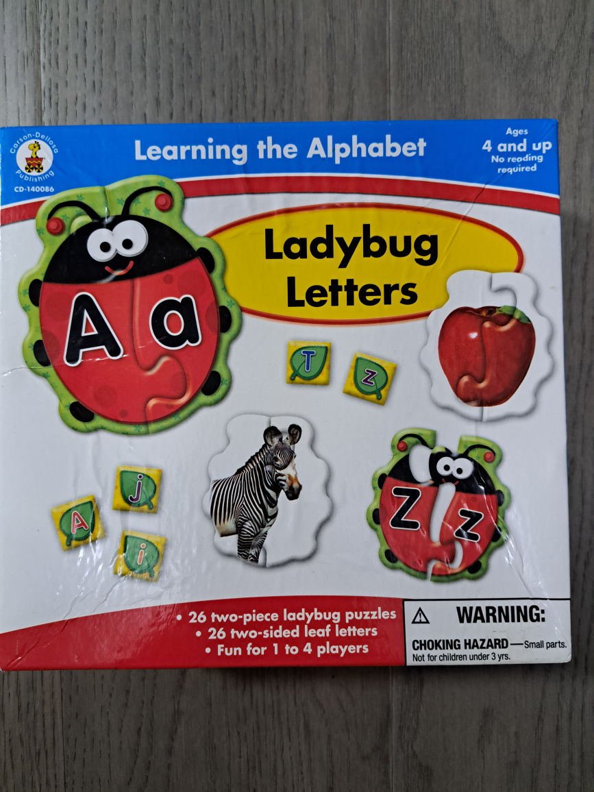 Toddler educational toy puzzle Ladybug Letters