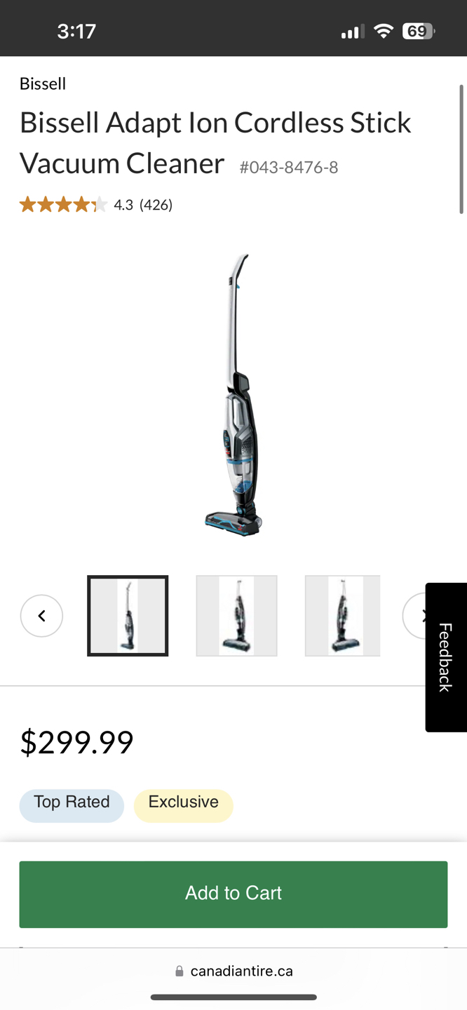 Bissell Adapt Ion Cordless Vacuum Cleaner Stick - photo 3