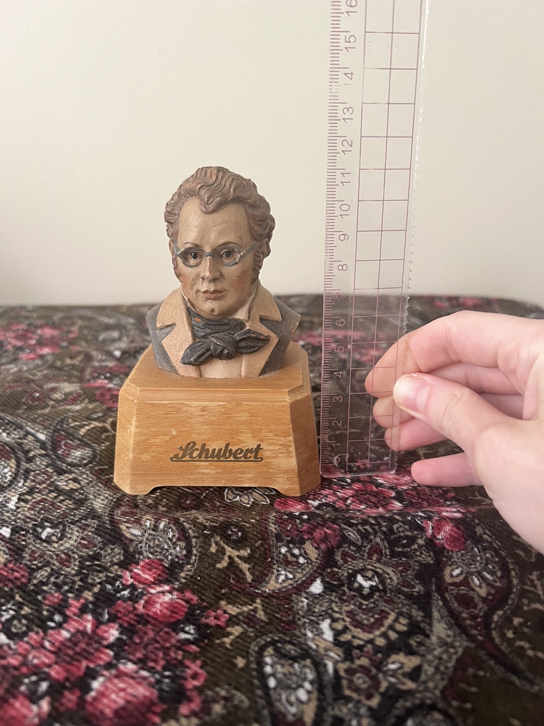 Franz Schubert Bust and Music Box - photo 2