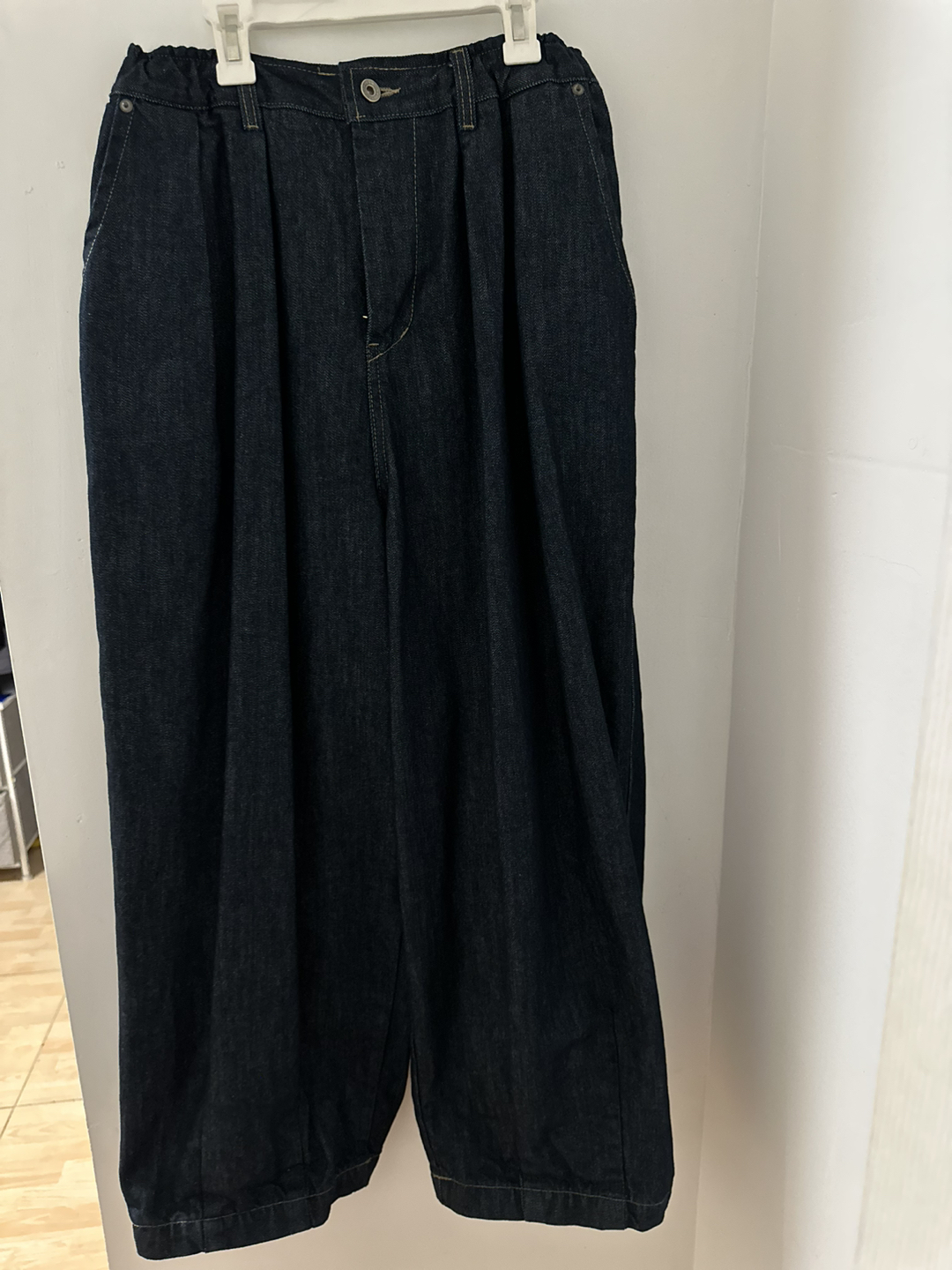 Anglan Rigid Indigo Denim Balloon Pants - photo 2