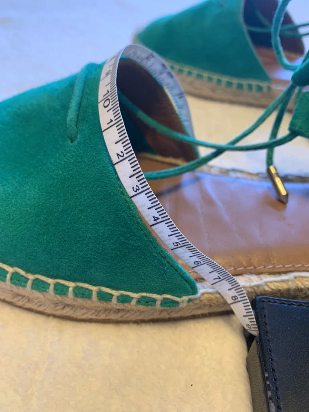 Aquazurra Kelly green Espadrilles- Size 9.5- Rare image indicator(10)