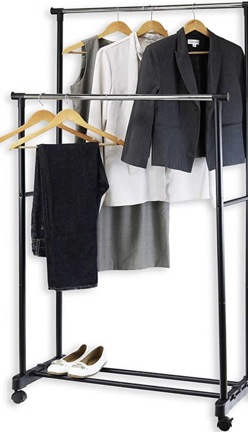 Double Clothing rack on wheels ( downsizing sale) - photo 4