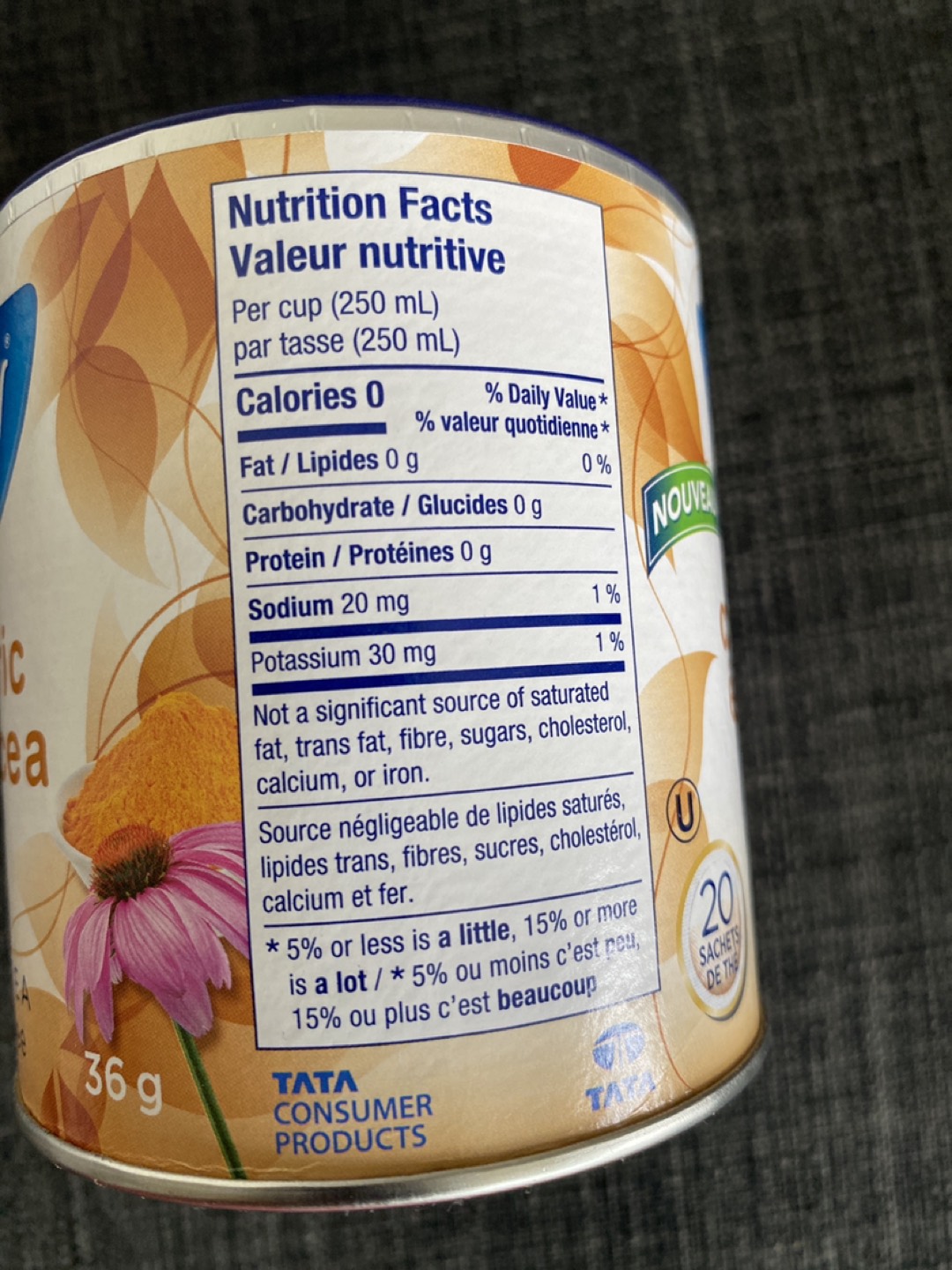 #Freecycle Unopened Tetley Turmeric Tea - photo 2