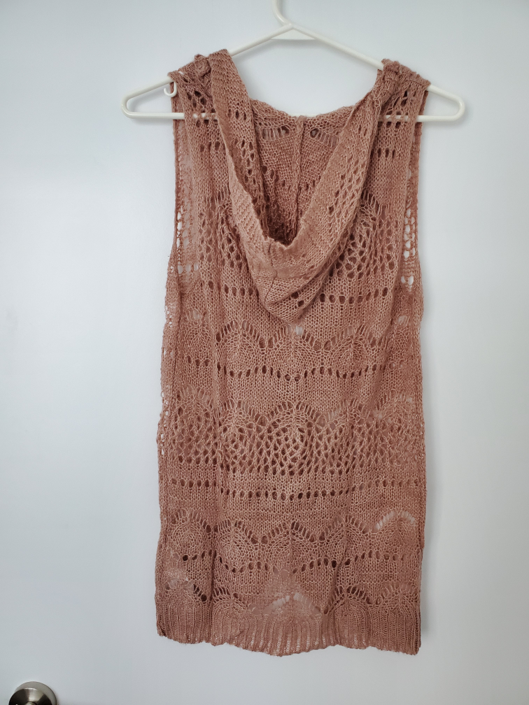 Dusty Pink Sleeveless Cardigan - photo 2