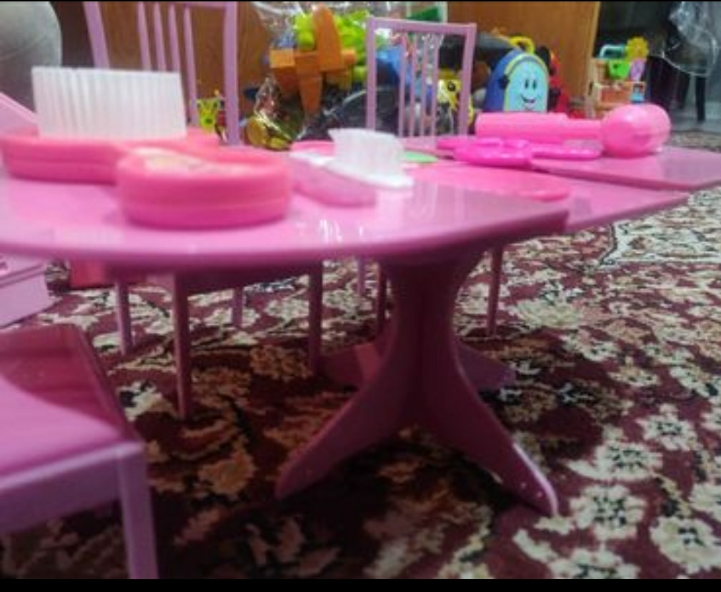 Doll dining set with chairs